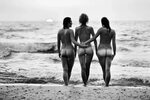 File:Three girls nude in the surf 0 black and white photo.jp